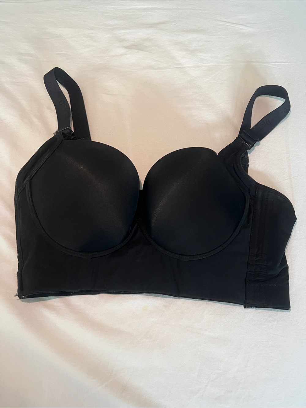 Everyday Longline Molded Cup Bra in Black